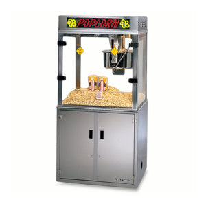 32-ounce Pop-O-Gold popper with LED Neon Sign and Base, and deep well corn storage