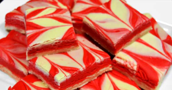 Swirld Cherry-Vanilla fudge