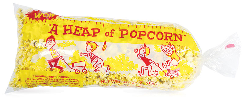 A heap of popcorn bag A heap of popcorn bag