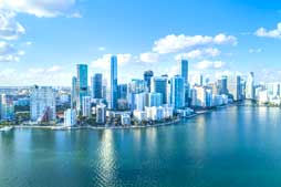 Skyline of Miami Florida 