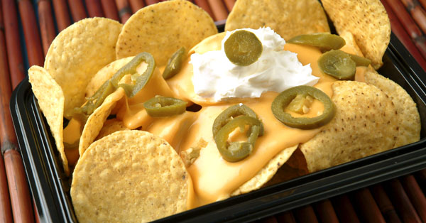 nachos and cheese with jalapeno peppers