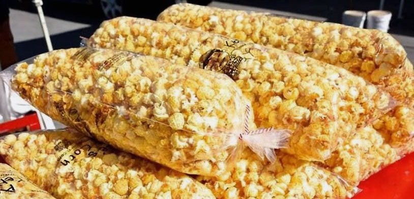 Fresh Popcorn popped and bagged at the Donnell Century Farm