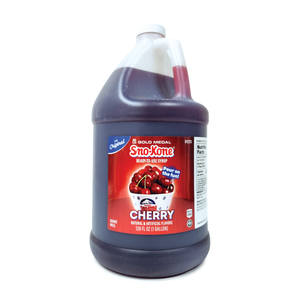 one gallon jug of cherry Sno-Kone syrup