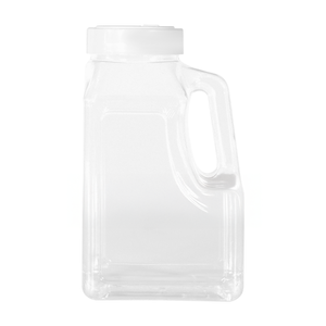 Empty 18oz plastic Shaker Jar Side View.