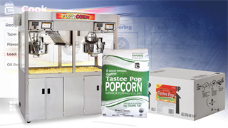 PopClean® Popper Series Bag-In-Box Oil Calibration & Popping with Touch Screen Controls