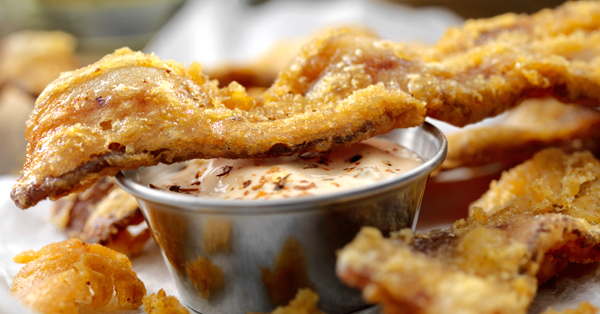 Chicken fried bacon.